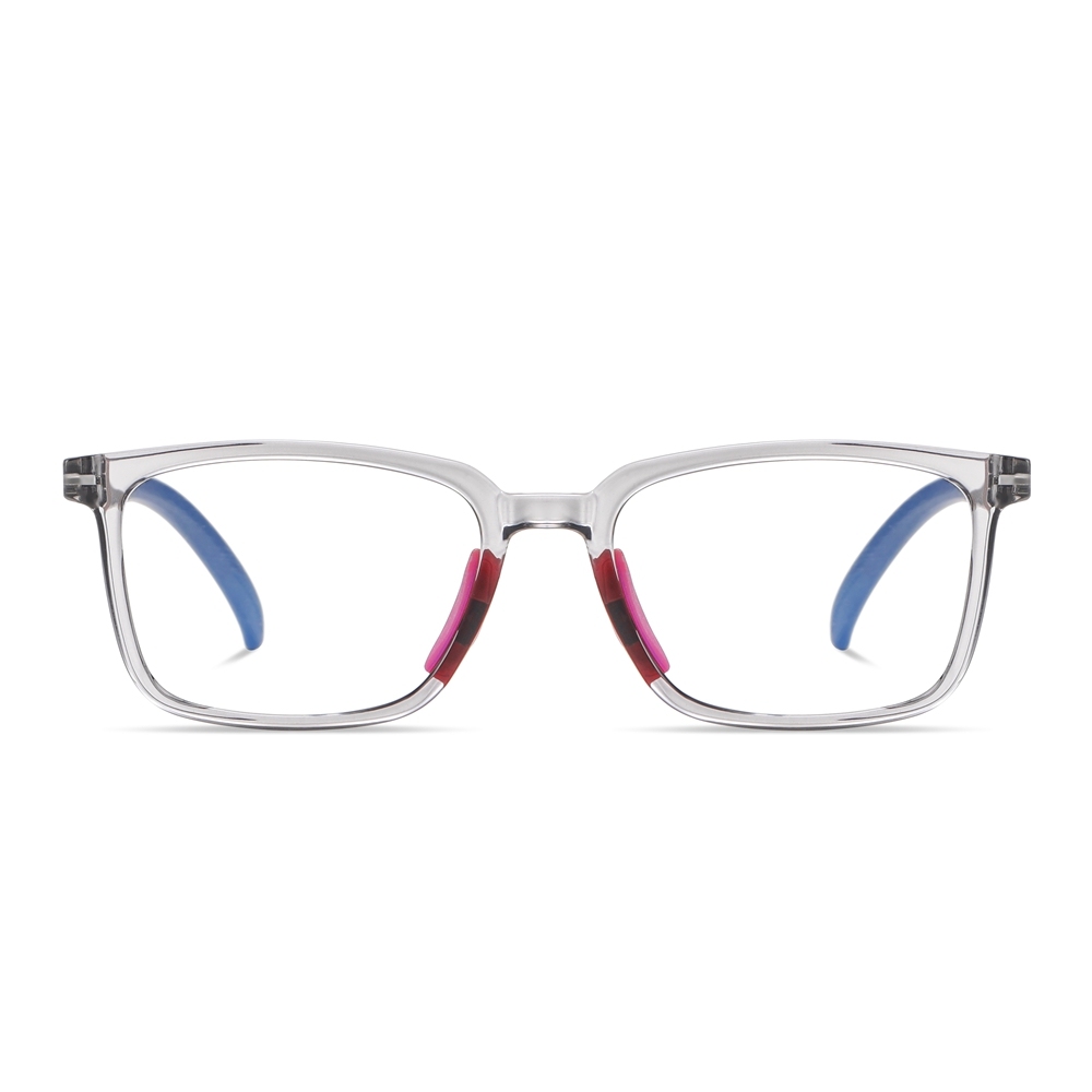 Custom Children's Digital Screen Protection Glasses for Kids Anti Blue Light Eyeglasses with Rubber Pieces Flexible Hinges Wholesale Online