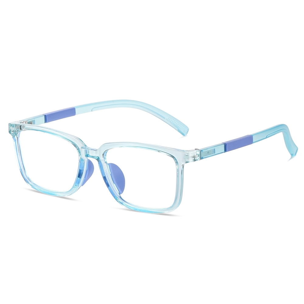 Custom Children's Digital Screen Protection Glasses for Kids Anti Blue Light Eyeglasses with Rubber Pieces Flexible Hinges Wholesale Online
