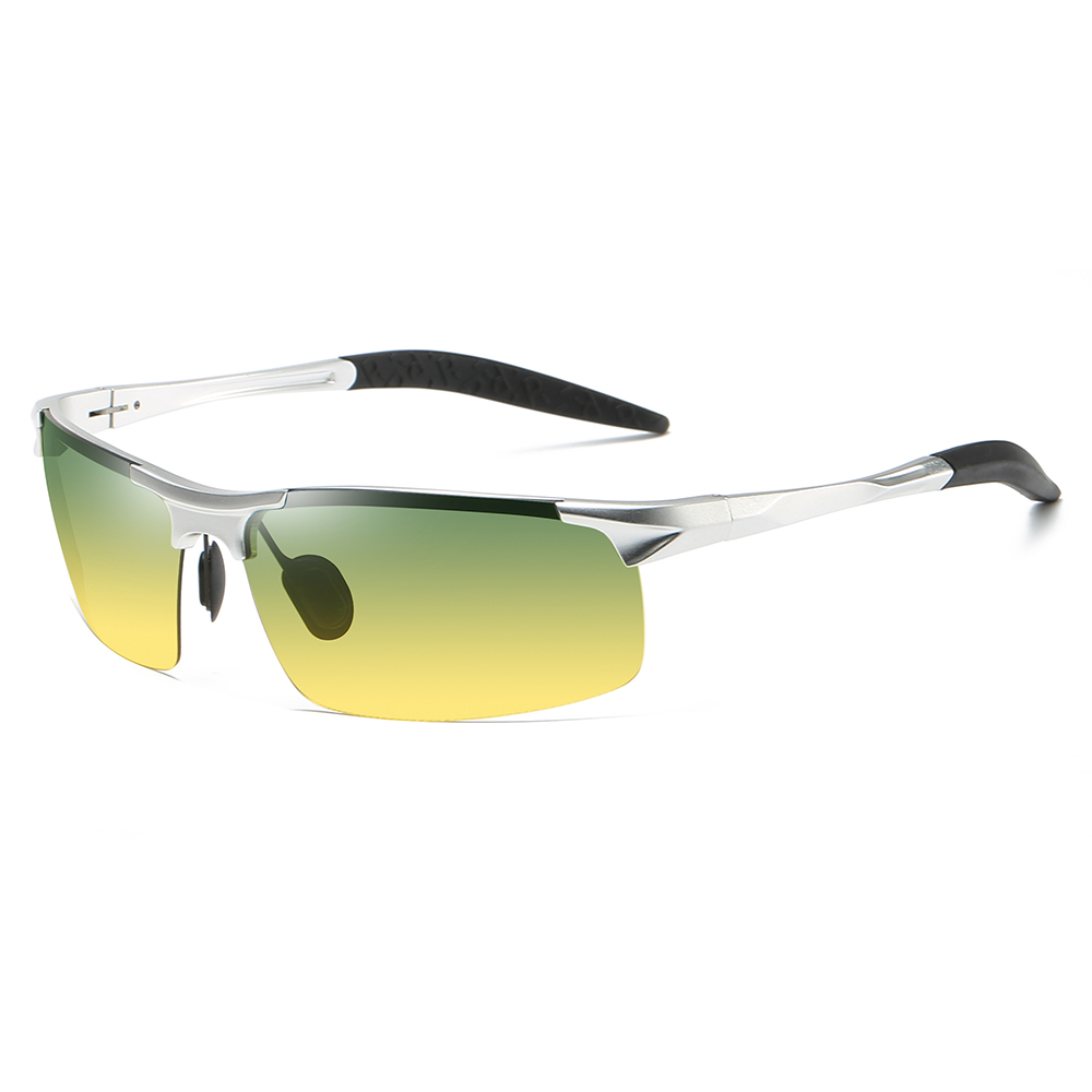 Custom Lightweight Aluminum Day Night Sports Glasses for Driving Car to Reduce Headlight Glare Improve Vision Fishing Eyewear Wholesale Online
