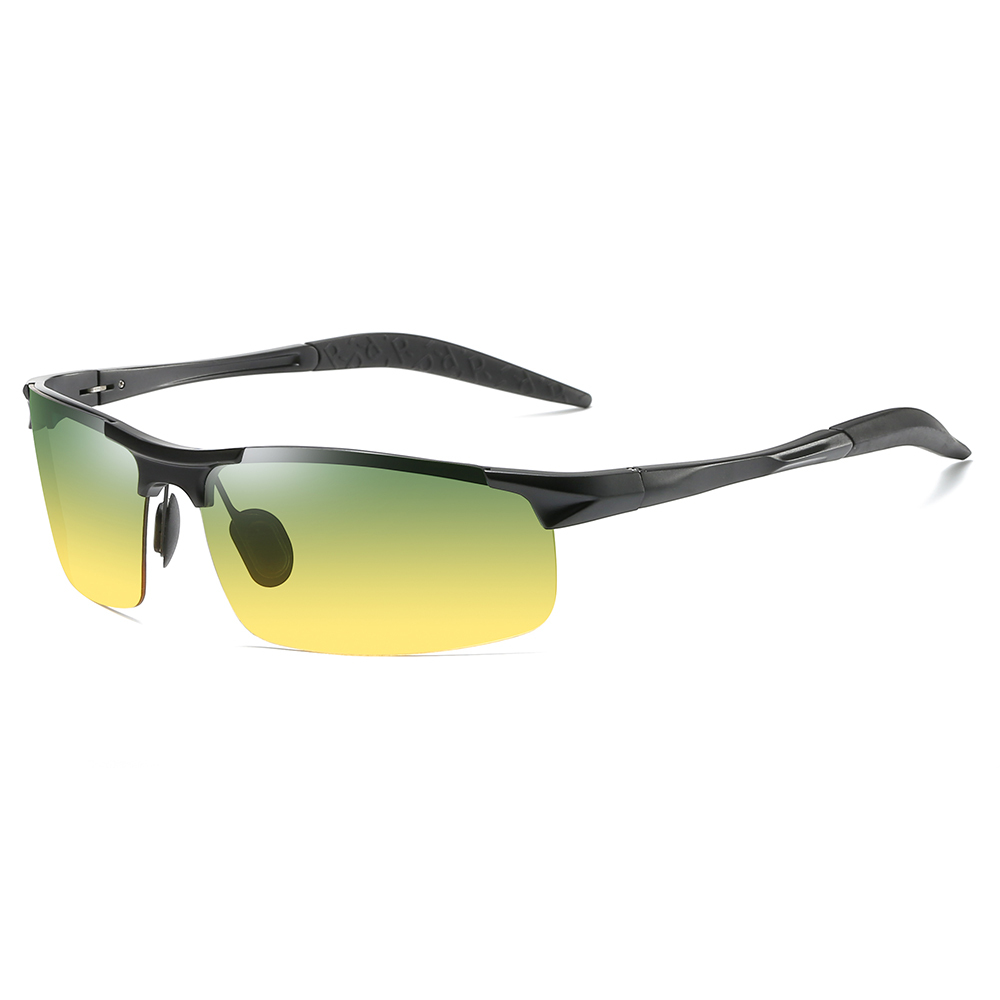 Custom Lightweight Aluminum Day Night Sports Glasses for Driving Car to Reduce Headlight Glare Improve Vision Fishing Eyewear Wholesale Online