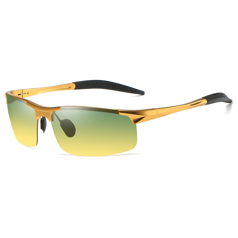 Custom Lightweight Aluminum Day Night Sports Glasses for Driving Car to Reduce Headlight Glare Improve Vision Fishing Eyewear Wholesale Online