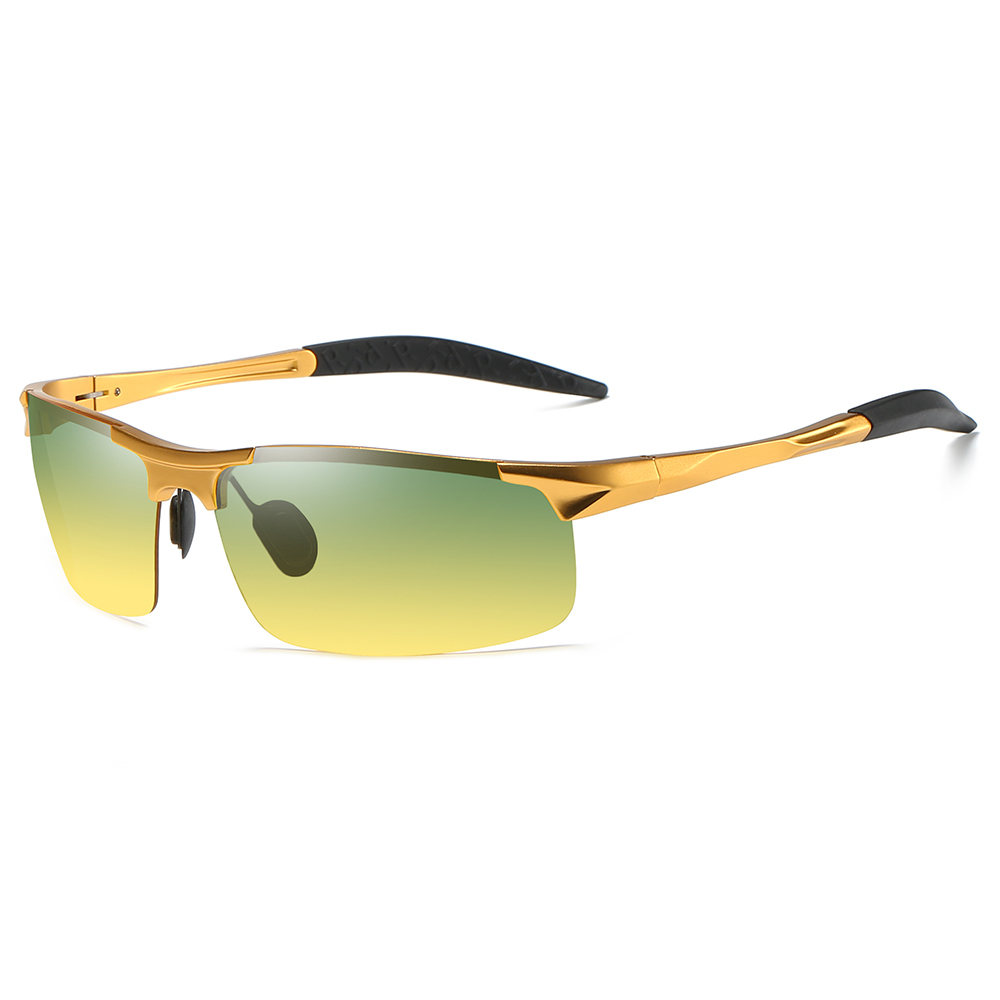 Custom Lightweight Aluminum Day Night Sports Glasses for Driving Car to Reduce Headlight Glare Improve Vision Fishing Eyewear Wholesale Online