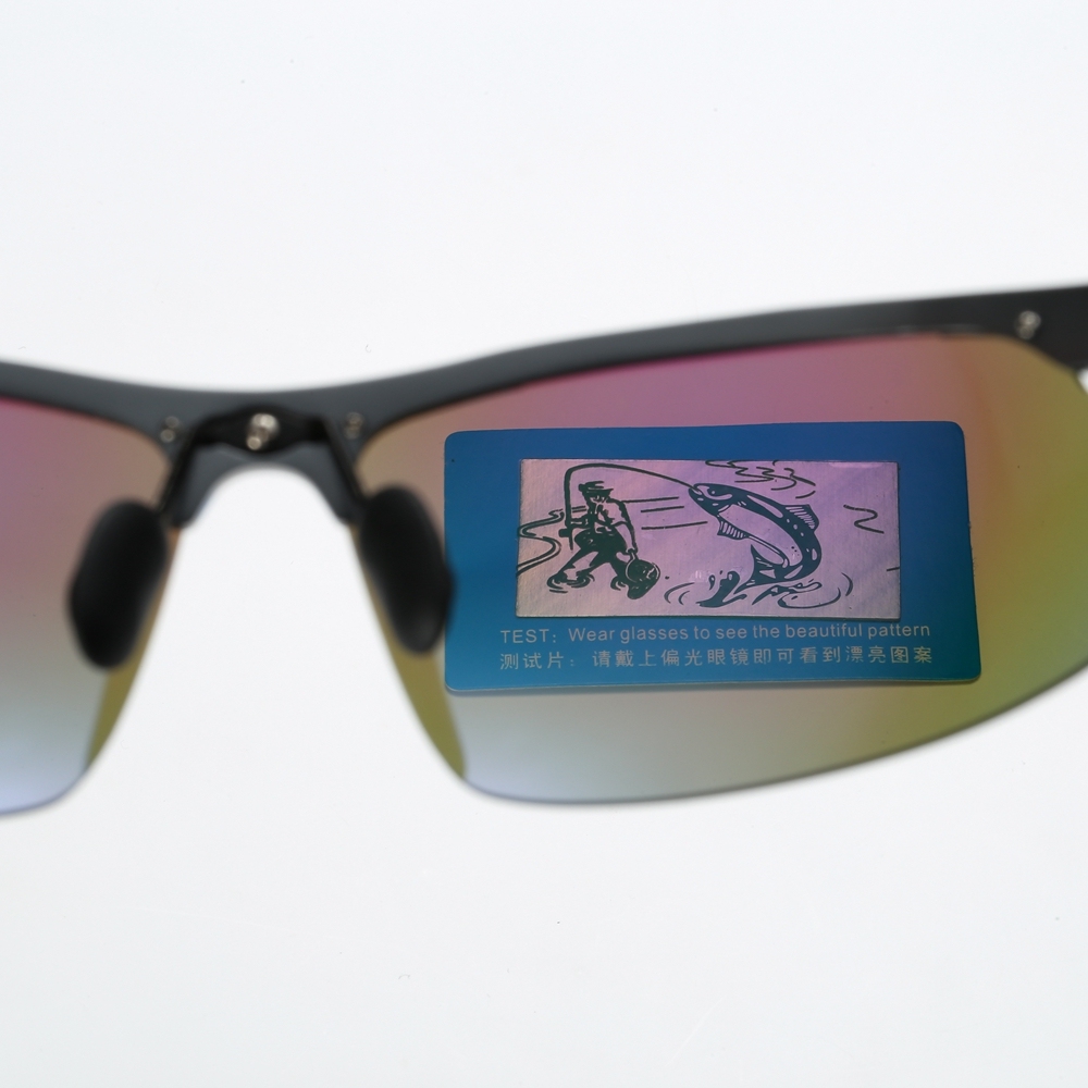 Wholesale Aluminum Semi-rimless Hill Walking Sunglasses for Men's Sports Eyewear Manufacturers in China Lightweight Polarized Hiking Glasses Online