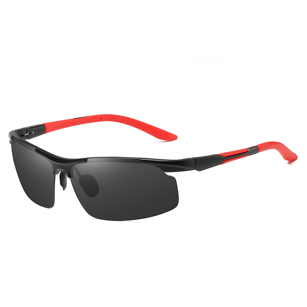Wholesale Aluminum Semi-rimless Hill Walking Sunglasses for Men's Sports Eyewear Manufacturers in China Lightweight Polarized Hiking Glasses Online