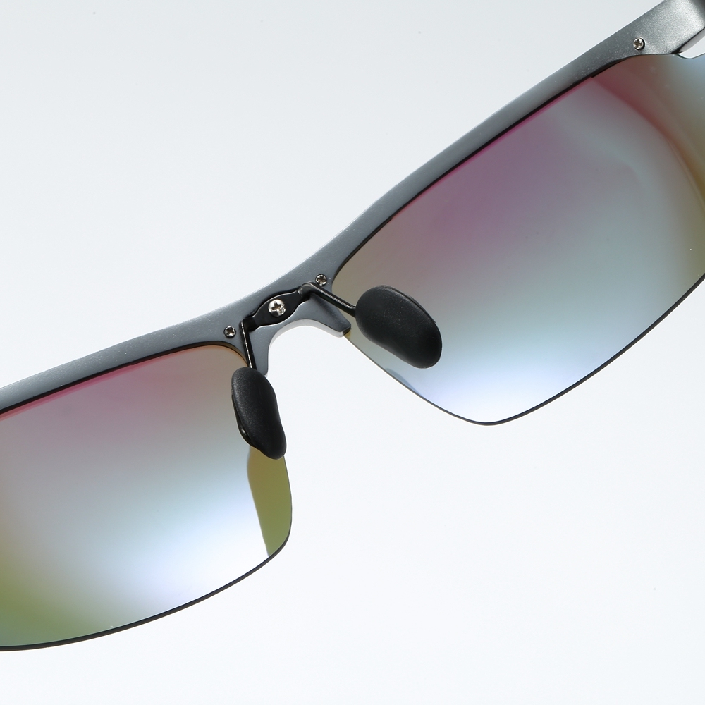 Wholesale Aluminum Semi-rimless Hill Walking Sunglasses for Men's Sports Eyewear Manufacturers in China Lightweight Polarized Hiking Glasses Online