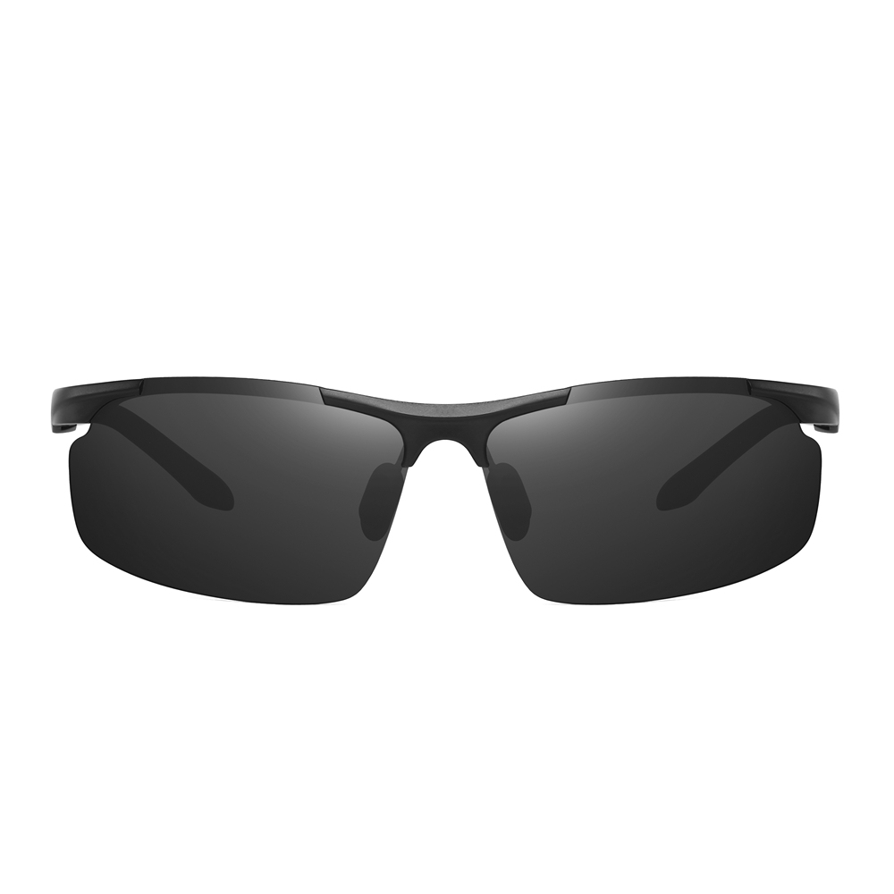 Wholesale Aluminum Semi-rimless Hill Walking Sunglasses for Men's Sports Eyewear Manufacturers in China Lightweight Polarized Hiking Glasses Online