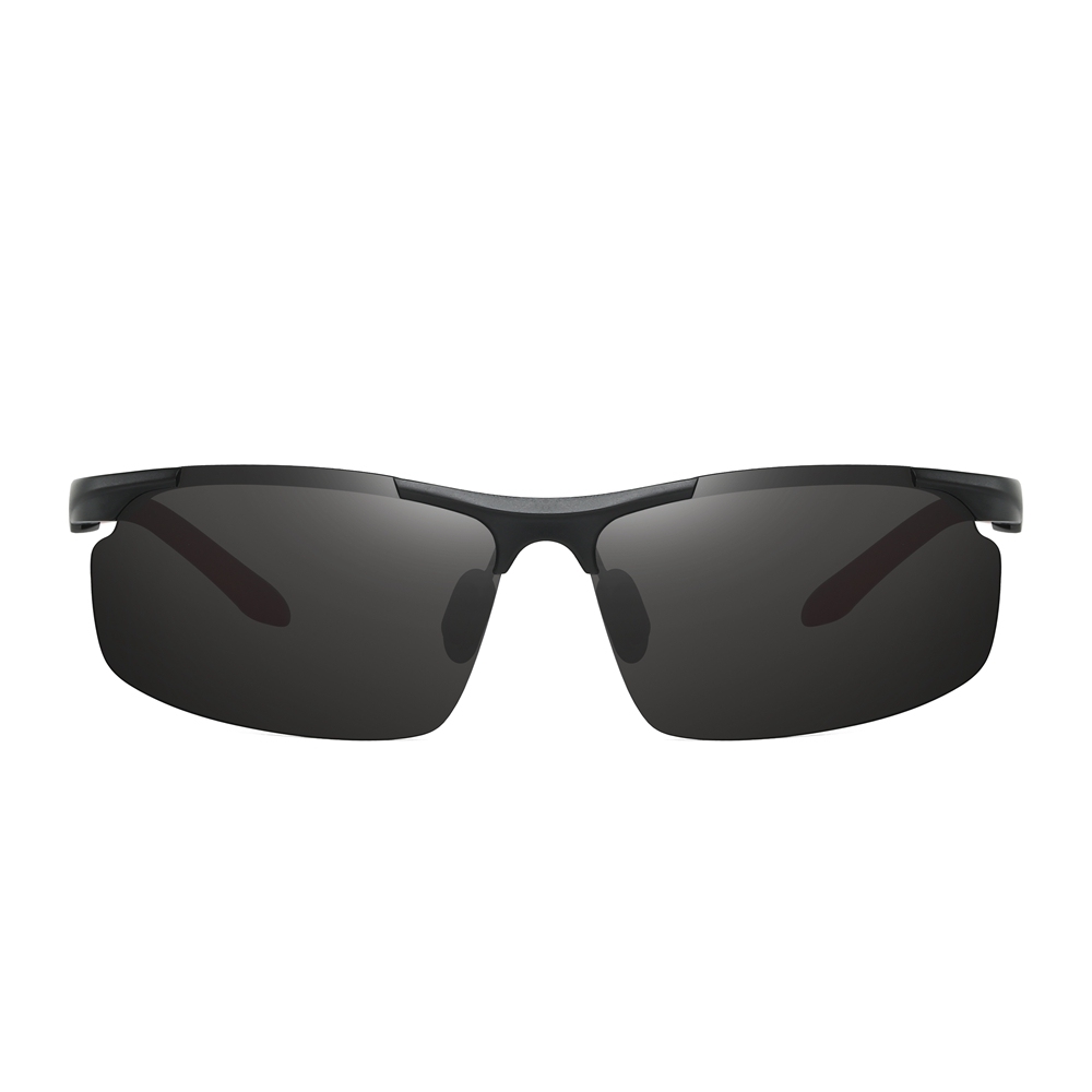 Wholesale Aluminum Semi-rimless Hill Walking Sunglasses for Men's Sports Eyewear Manufacturers in China Lightweight Polarized Hiking Glasses Online