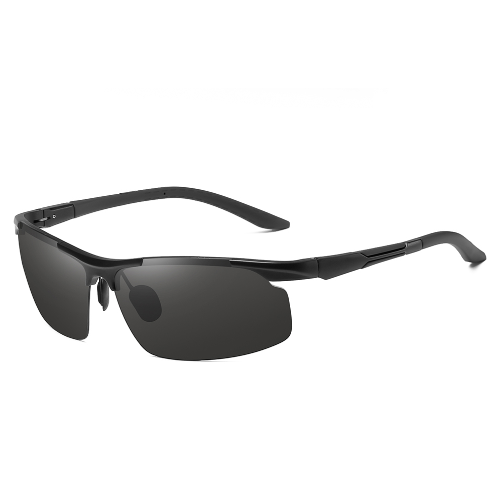 Wholesale Aluminum Semi-rimless Hill Walking Sunglasses for Men's Sports Eyewear Manufacturers in China Lightweight Polarized Hiking Glasses Online