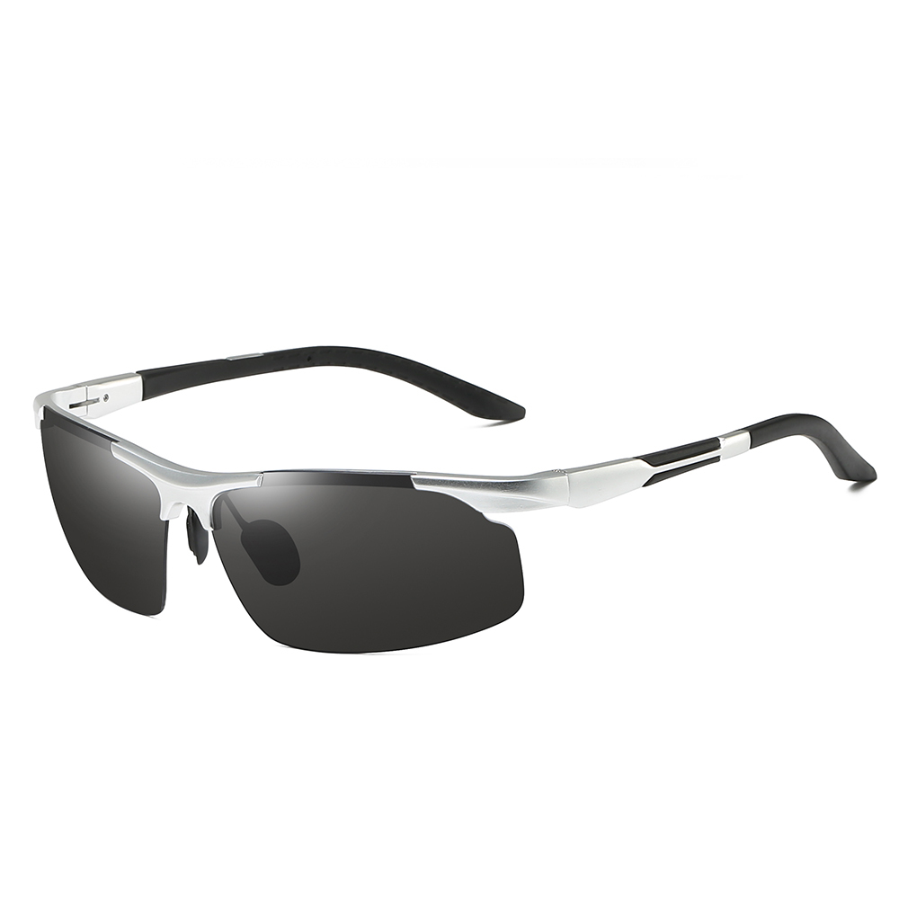 Wholesale Aluminum Semi-rimless Hill Walking Sunglasses for Men's Sports Eyewear Manufacturers in China Lightweight Polarized Hiking Glasses Online