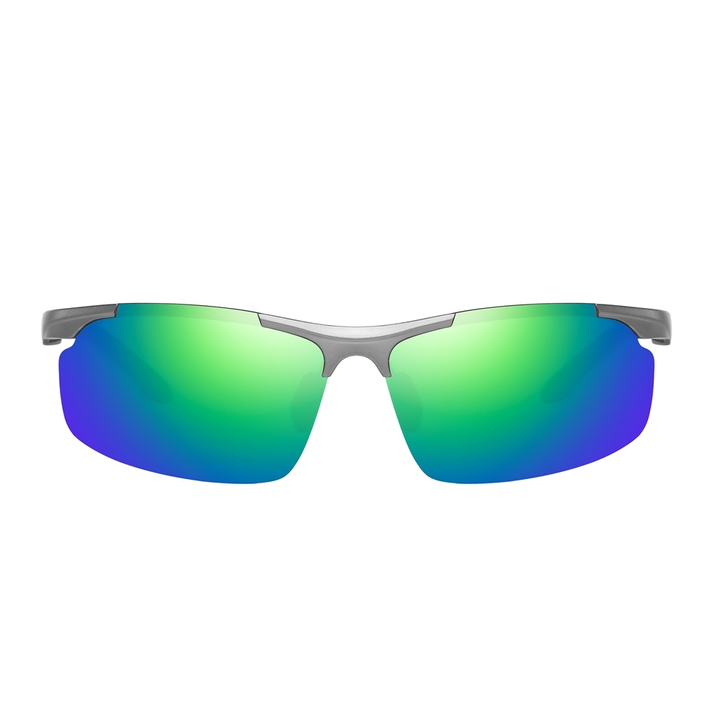 Wholesale Aluminum Semi-rimless Hill Walking Sunglasses for Men's Sports Eyewear Manufacturers in China Lightweight Polarized Hiking Glasses Online