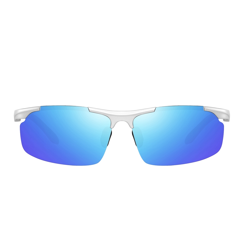 Wholesale Aluminum Semi-rimless Hill Walking Sunglasses for Men's Sports Eyewear Manufacturers in China Lightweight Polarized Hiking Glasses Online