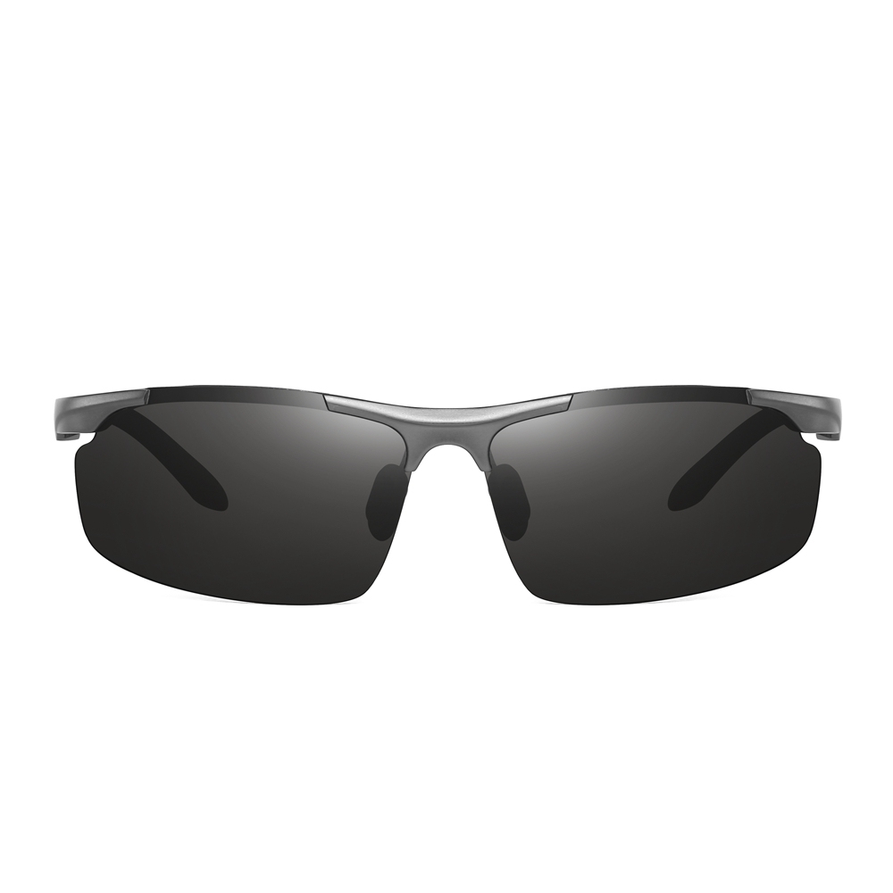 Wholesale Aluminum Semi-rimless Hill Walking Sunglasses for Men's Sports Eyewear Manufacturers in China Lightweight Polarized Hiking Glasses Online