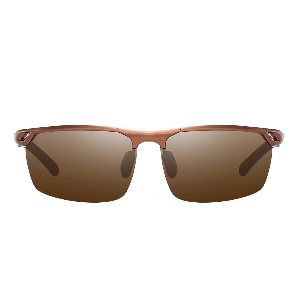 Custom Aluminum Vented Half Frame Sports Polarized Sunglasses for Men's Al-mg Military Tactical Eyewear Army Basic Training Glasses Wholesale