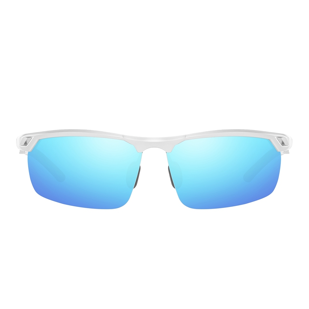 Custom Aluminum Vented Half Frame Sports Polarized Sunglasses for Men's Al-mg Military Tactical Eyewear Army Basic Training Glasses Wholesale