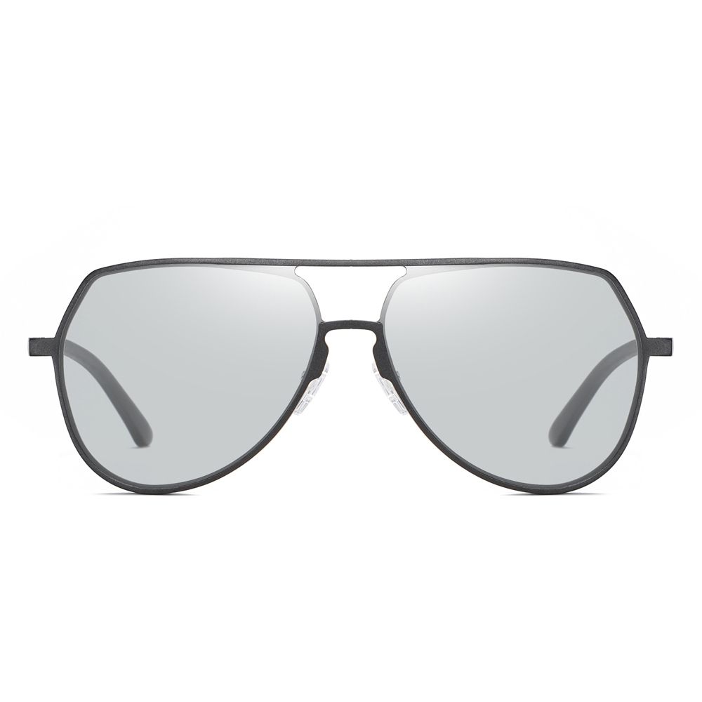 Wholesale Aluminum Oversized Flat Top Aviator Sunglasses for Men's Elegante Eyewear Factory in China Polarized Everyday Glasses Online Order