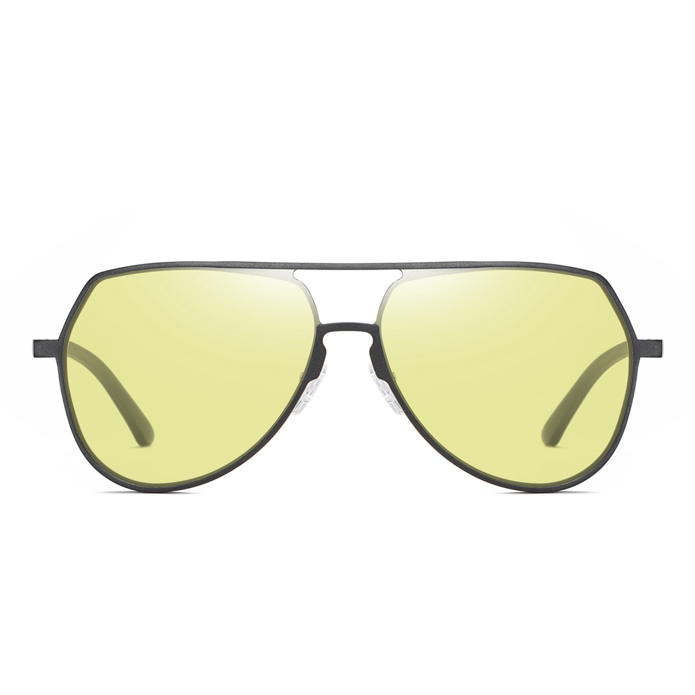 Wholesale Aluminum Oversized Flat Top Aviator Sunglasses for Men's Elegante Eyewear Factory in China Polarized Everyday Glasses Online Order