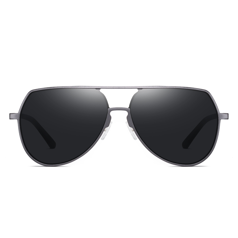 Wholesale Aluminum Oversized Flat Top Aviator Sunglasses for Men's Elegante Eyewear Factory in China Polarized Everyday Glasses Online Order