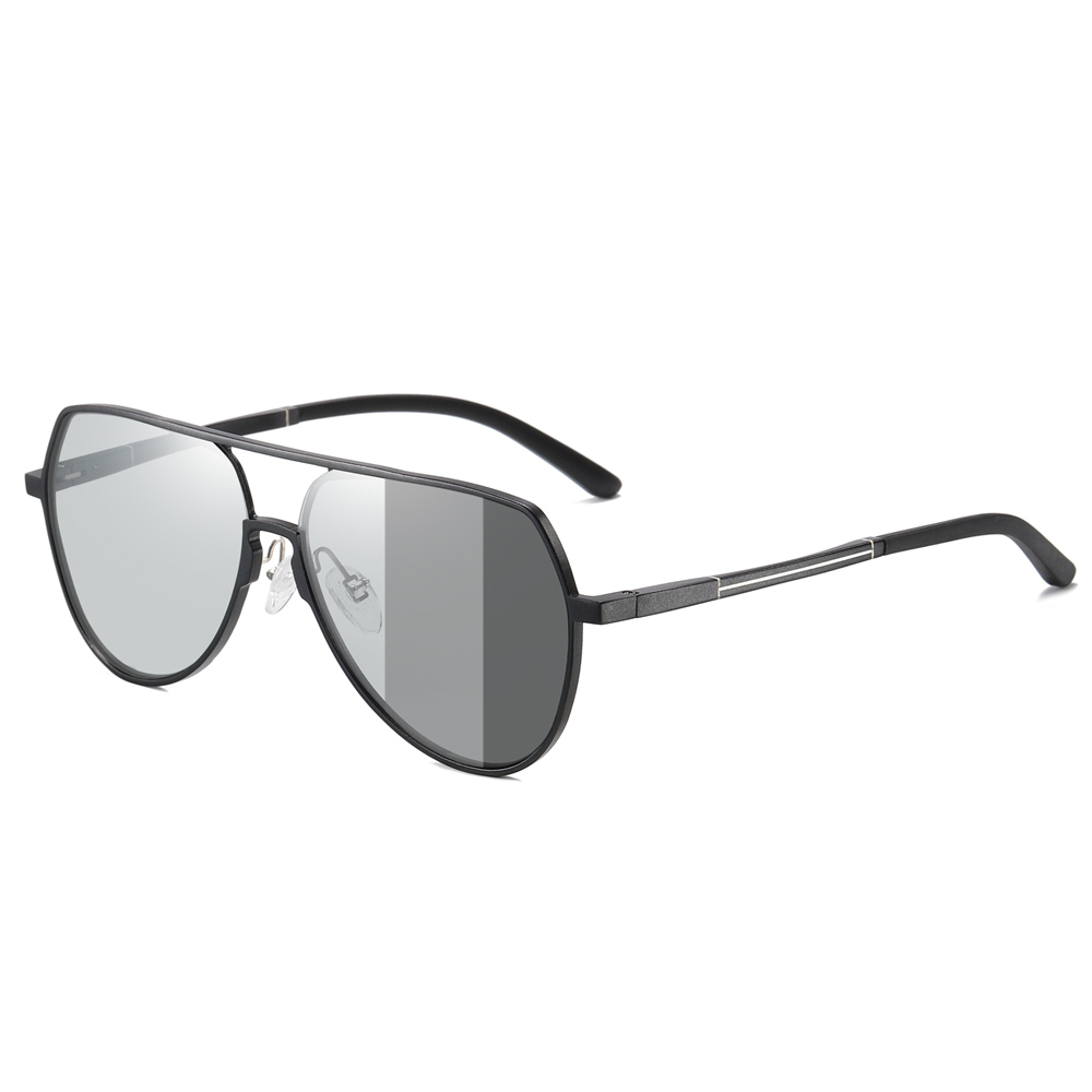 Wholesale Aluminum Oversized Flat Top Aviator Sunglasses for Men's Elegante Eyewear Factory in China Polarized Everyday Glasses Online Order