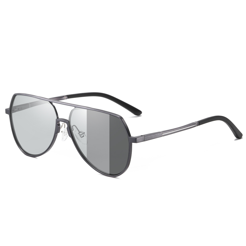 Wholesale Aluminum Oversized Flat Top Aviator Sunglasses for Men's Elegante Eyewear Factory in China Polarized Everyday Glasses Online Order