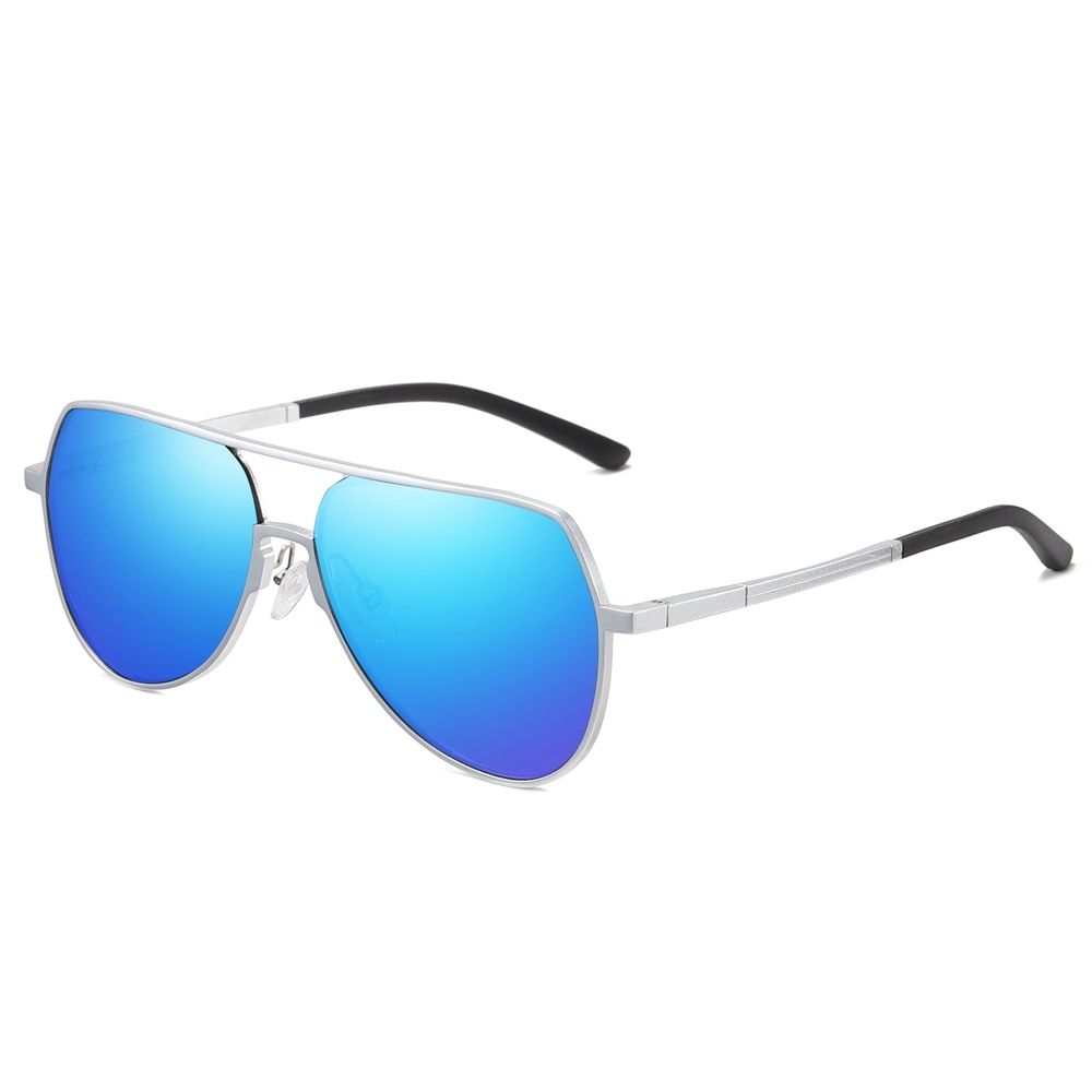 Wholesale Aluminum Oversized Flat Top Aviator Sunglasses for Men's Elegante Eyewear Factory in China Polarized Everyday Glasses Online Order