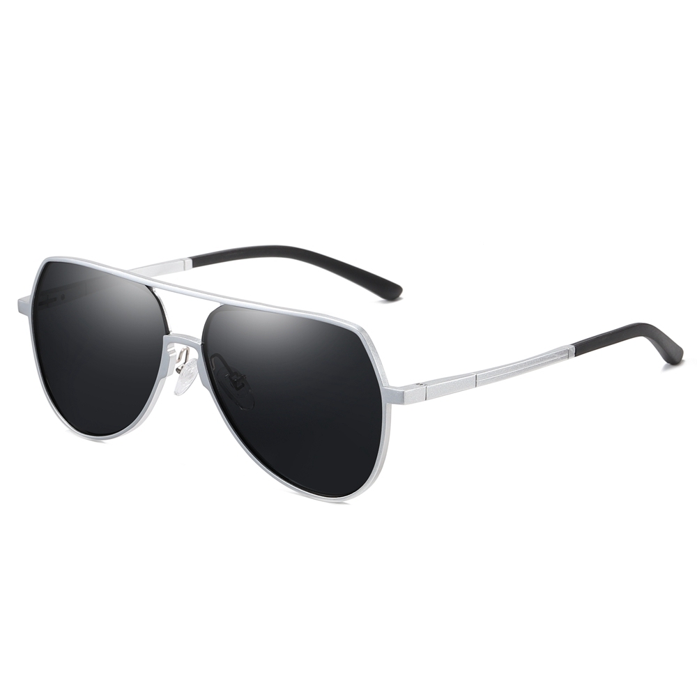 Wholesale Aluminum Oversized Flat Top Aviator Sunglasses for Men's Elegante Eyewear Factory in China Polarized Everyday Glasses Online Order
