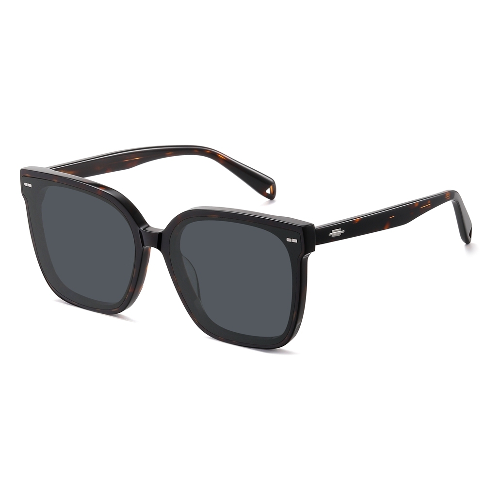 Custom Unisex Oversized Square Polarized Sunglasses Handmade Acetate Eyewear Manufacturer Korean Trendy GM Sal Flatba Sun Glasses Wholesale Online