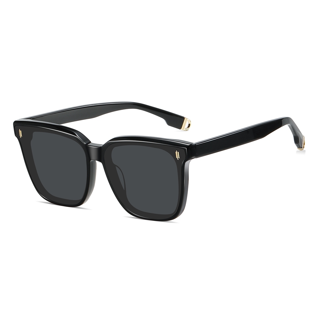 Custom Men's Chic Oversized Square Sunglasses for Women Luxury Acetate Eyewear Made in China Flat Lenses Polarized sunglass Wholesale Online