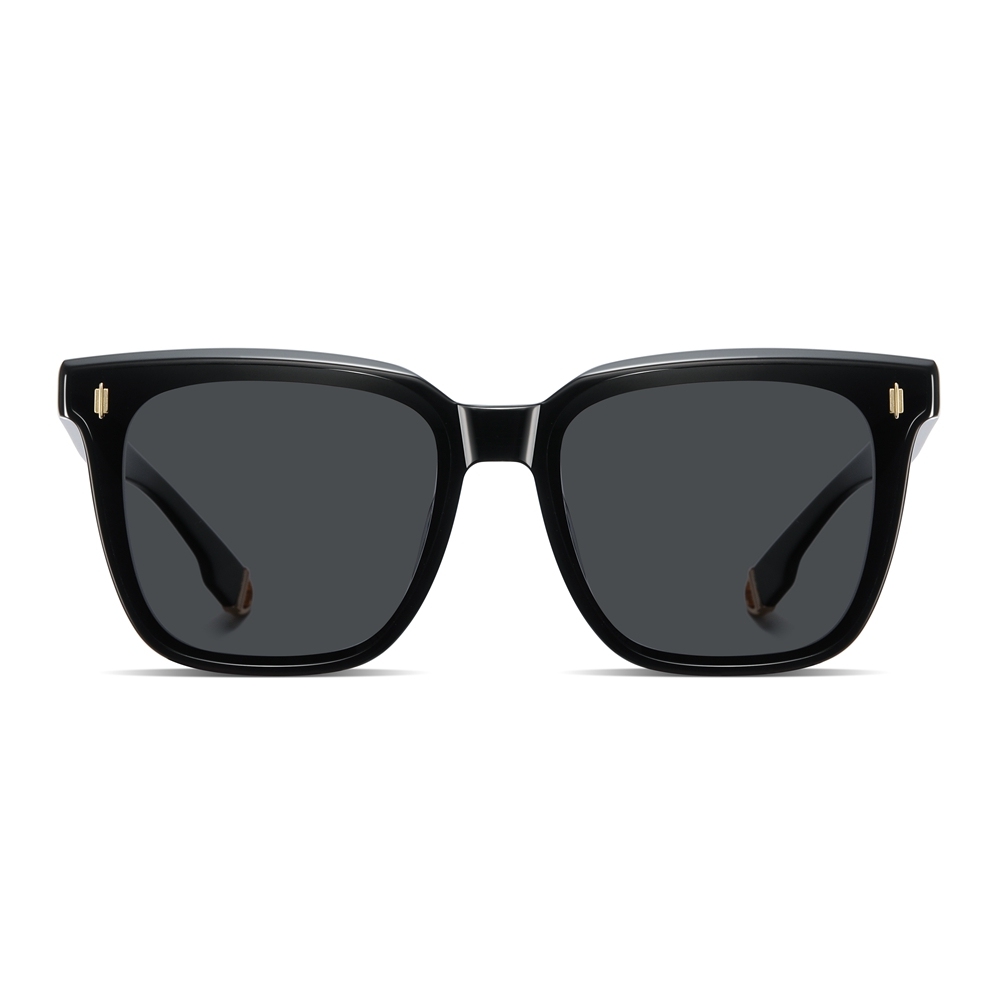 Custom Men's Chic Oversized Square Sunglasses for Women Luxury Acetate Eyewear Made in China Flat Lenses Polarized sunglass Wholesale Online