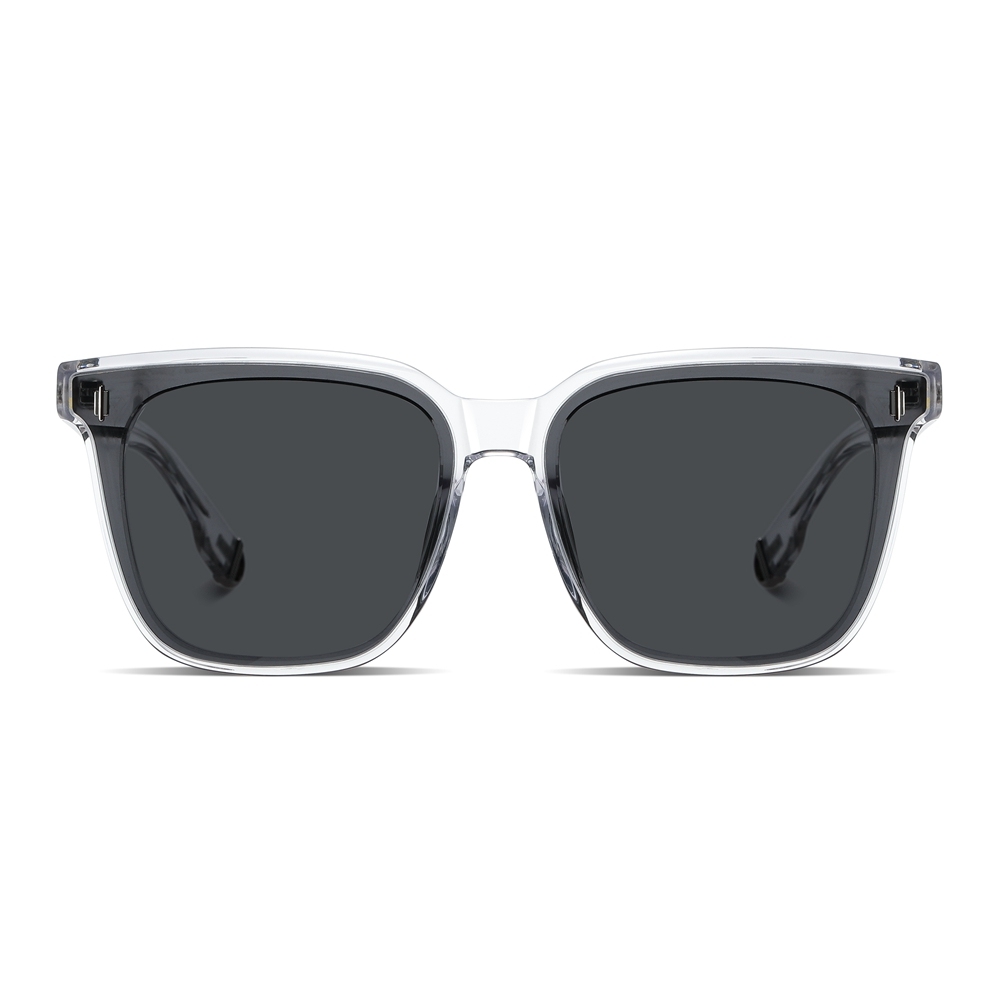 Custom Men's Chic Oversized Square Sunglasses for Women Luxury Acetate Eyewear Made in China Flat Lenses Polarized sunglass Wholesale Online