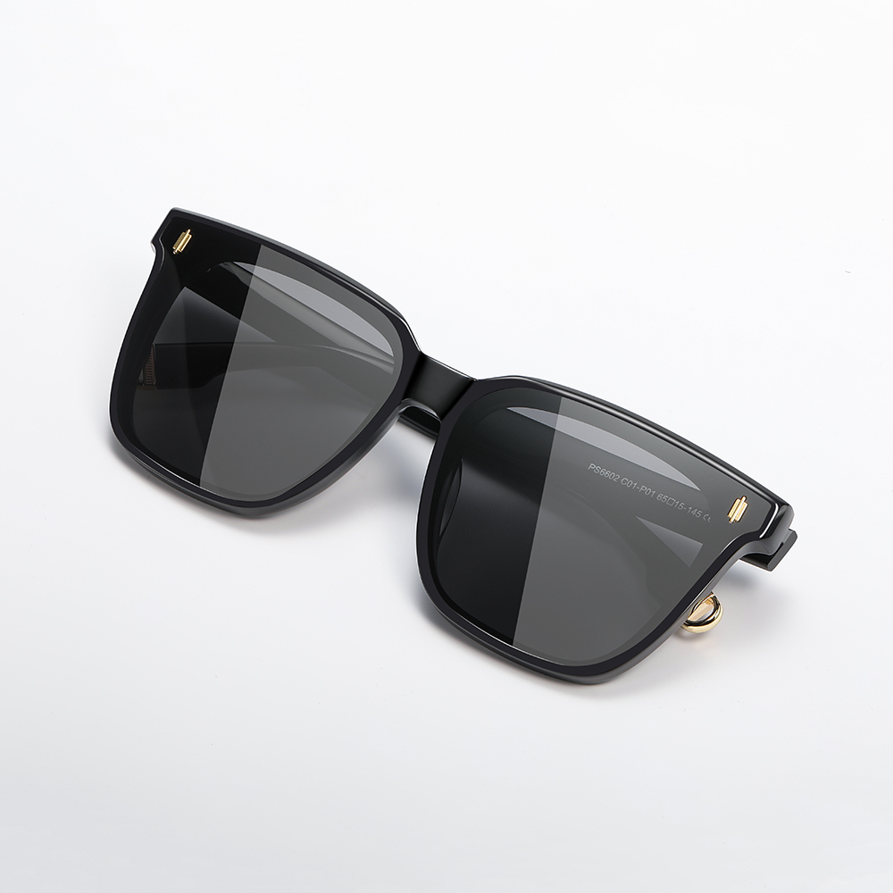 Custom Men's Chic Oversized Square Sunglasses for Women Luxury Acetate Eyewear Made in China Flat Lenses Polarized sunglass Wholesale Online