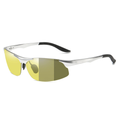 Silver/Yellow to Grey