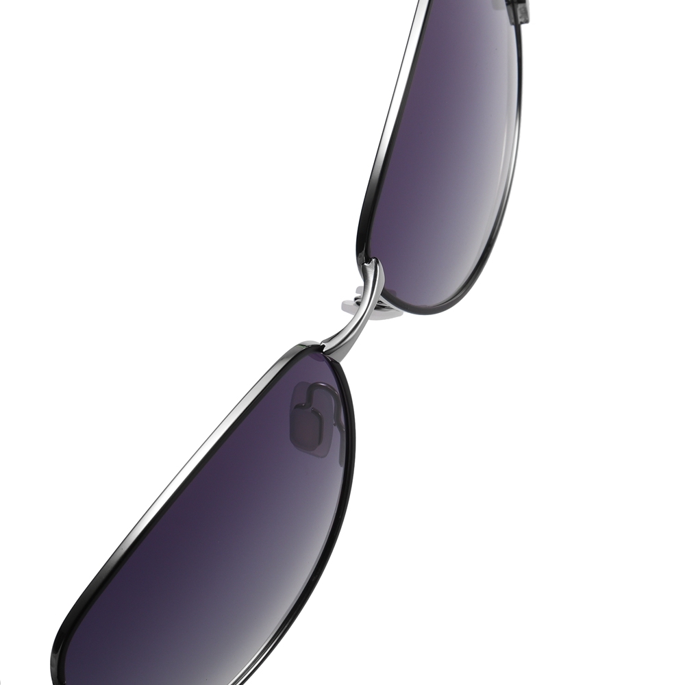 Wholesale Women's Classy Fork Oval Metal Polarized Sunglass with Diamond on Side for Mature Ladies Shades Two Tone Gradient Sunglasses Online