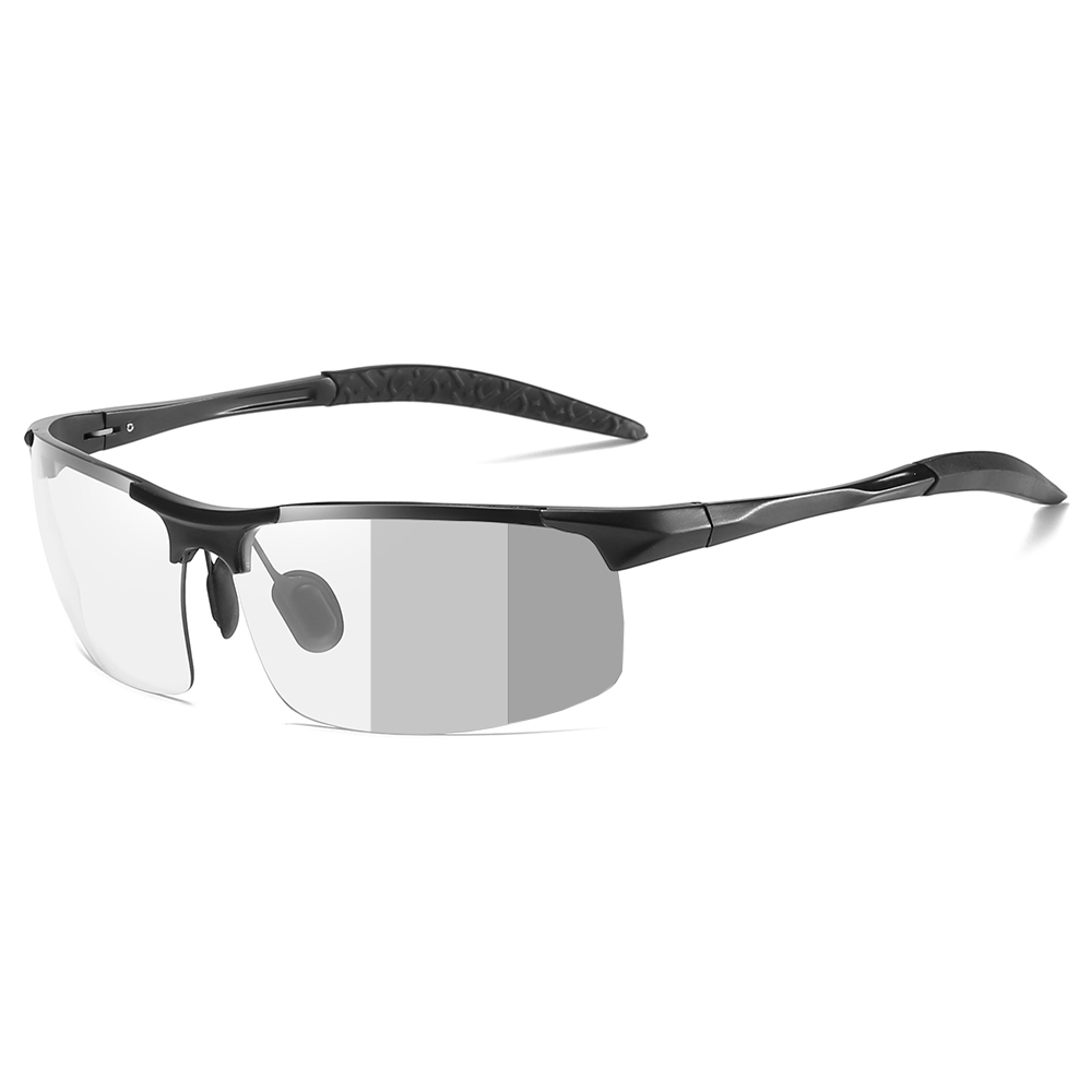 Custom Aluminum Photochromic Sports Glasses with Transition Lenses that Change from Clear to Dark Sunglasses for Men's Athletic Eyewear Wholesale China