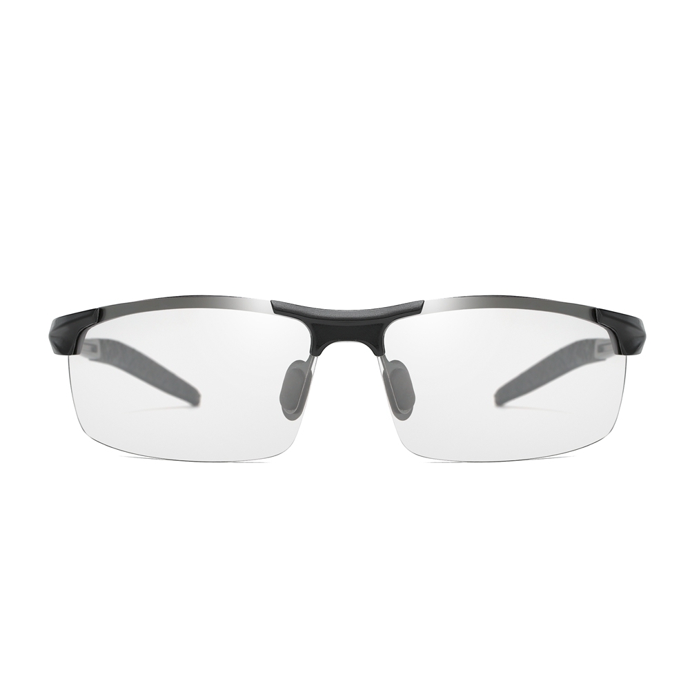 Custom Aluminum Photochromic Sports Glasses with Transition Lenses that Change from Clear to Dark Sunglasses for Men's Athletic Eyewear Wholesale China