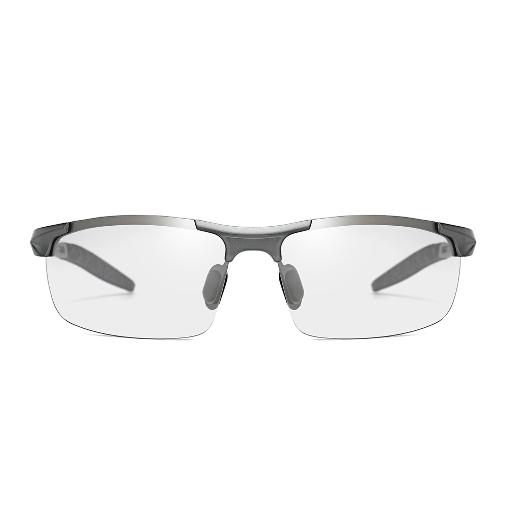 Custom Aluminum Photochromic Sports Glasses with Transition Lenses that Change from Clear to Dark Sunglasses for Men's Athletic Eyewear Wholesale China
