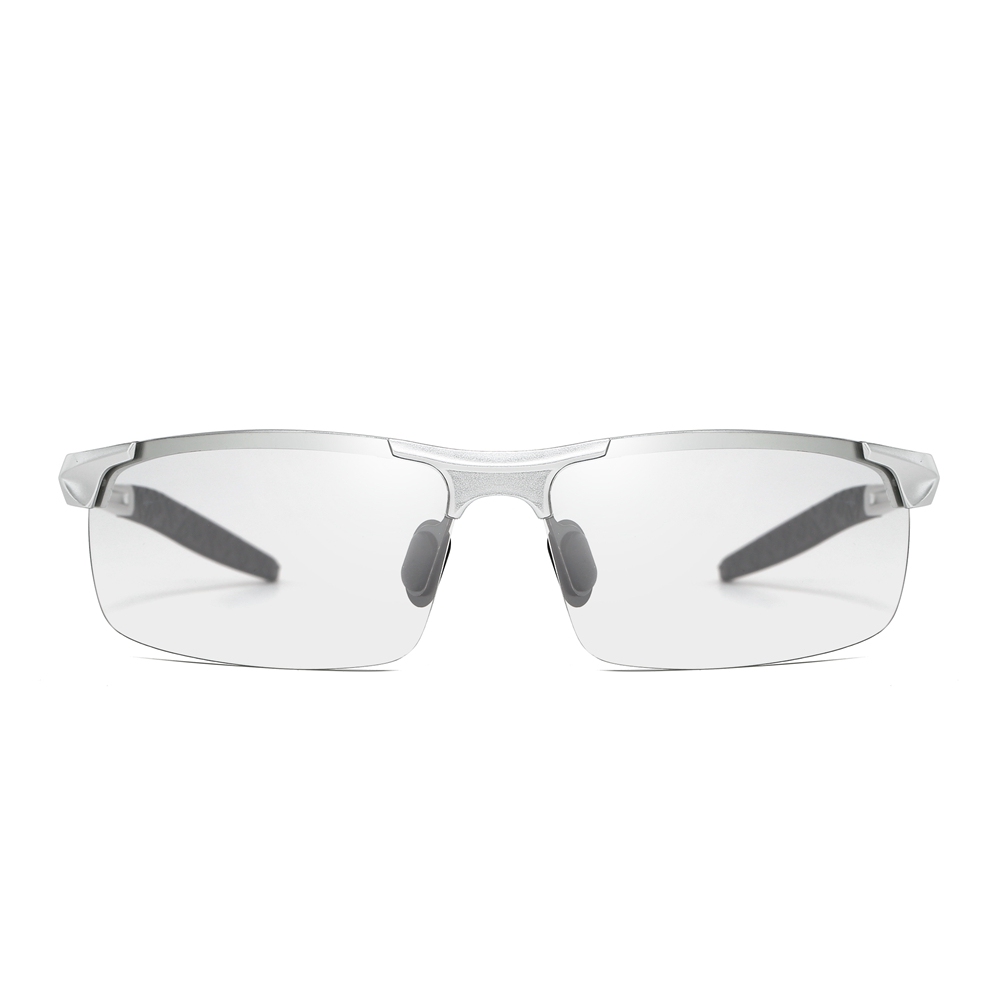 Custom Aluminum Photochromic Sports Glasses with Transition Lenses that Change from Clear to Dark Sunglasses for Men's Athletic Eyewear Wholesale China