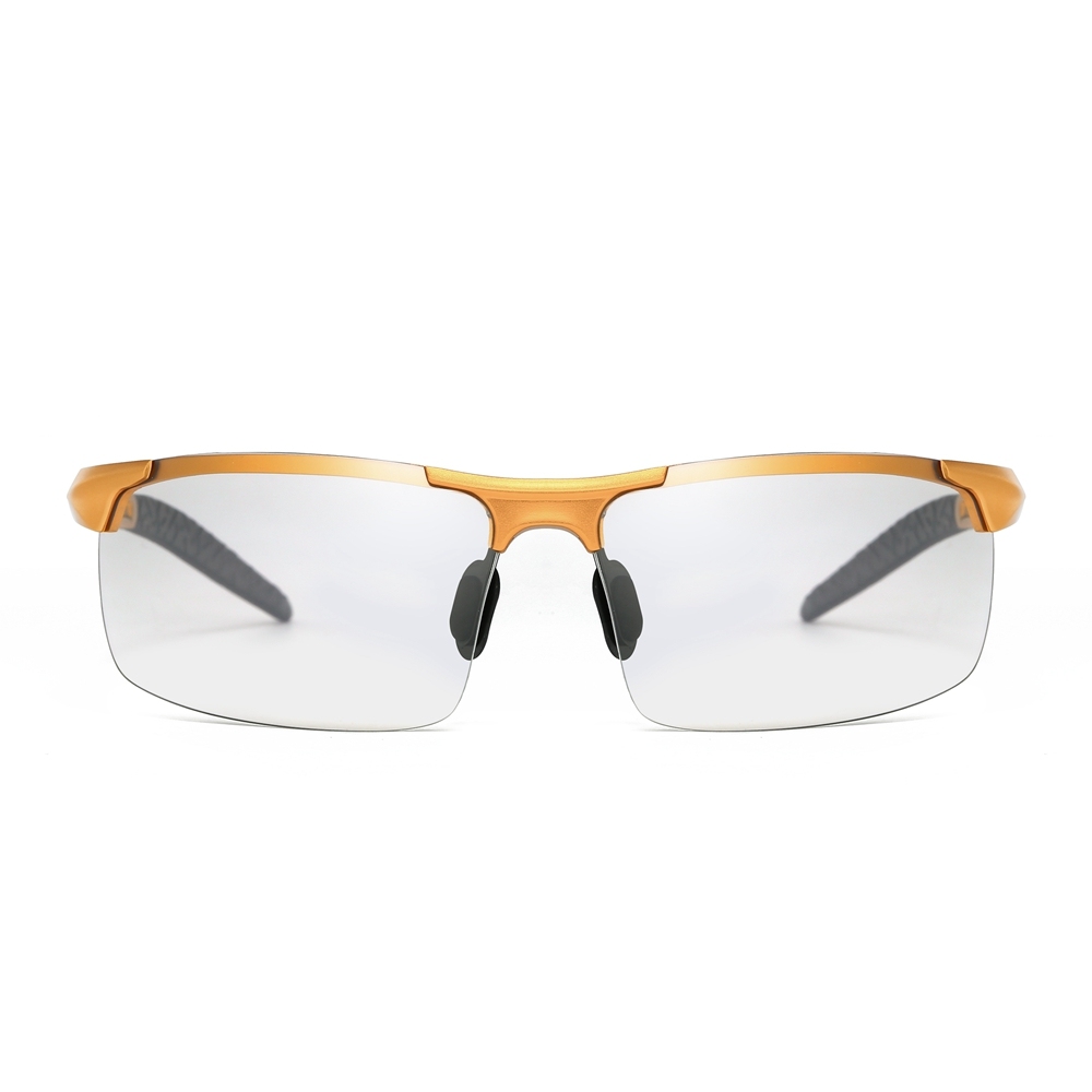 Custom Aluminum Photochromic Sports Glasses with Transition Lenses that Change from Clear to Dark Sunglasses for Men's Athletic Eyewear Wholesale China