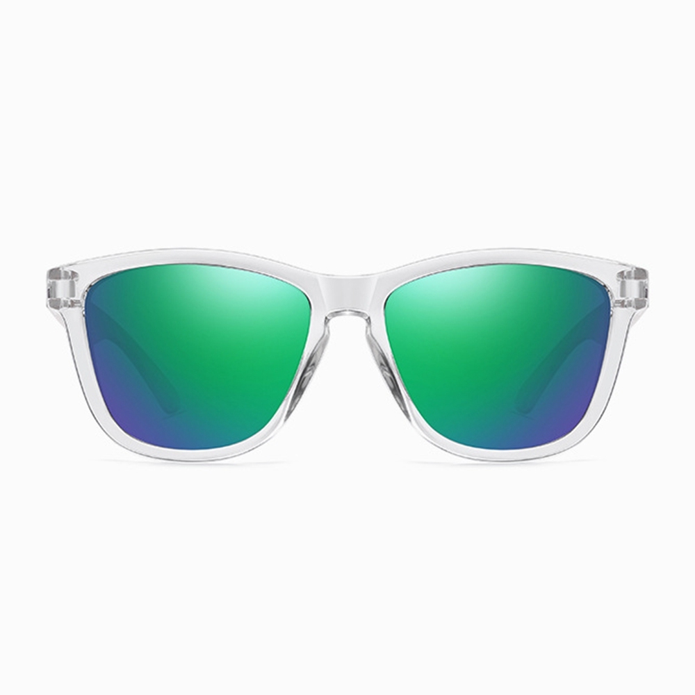 Wholesale Unisex Classic Pop Culture Sunglass Plastic Square Colorful Mirror Polarized Glasses Cheap Custom Promotional Sunglasses with Logo