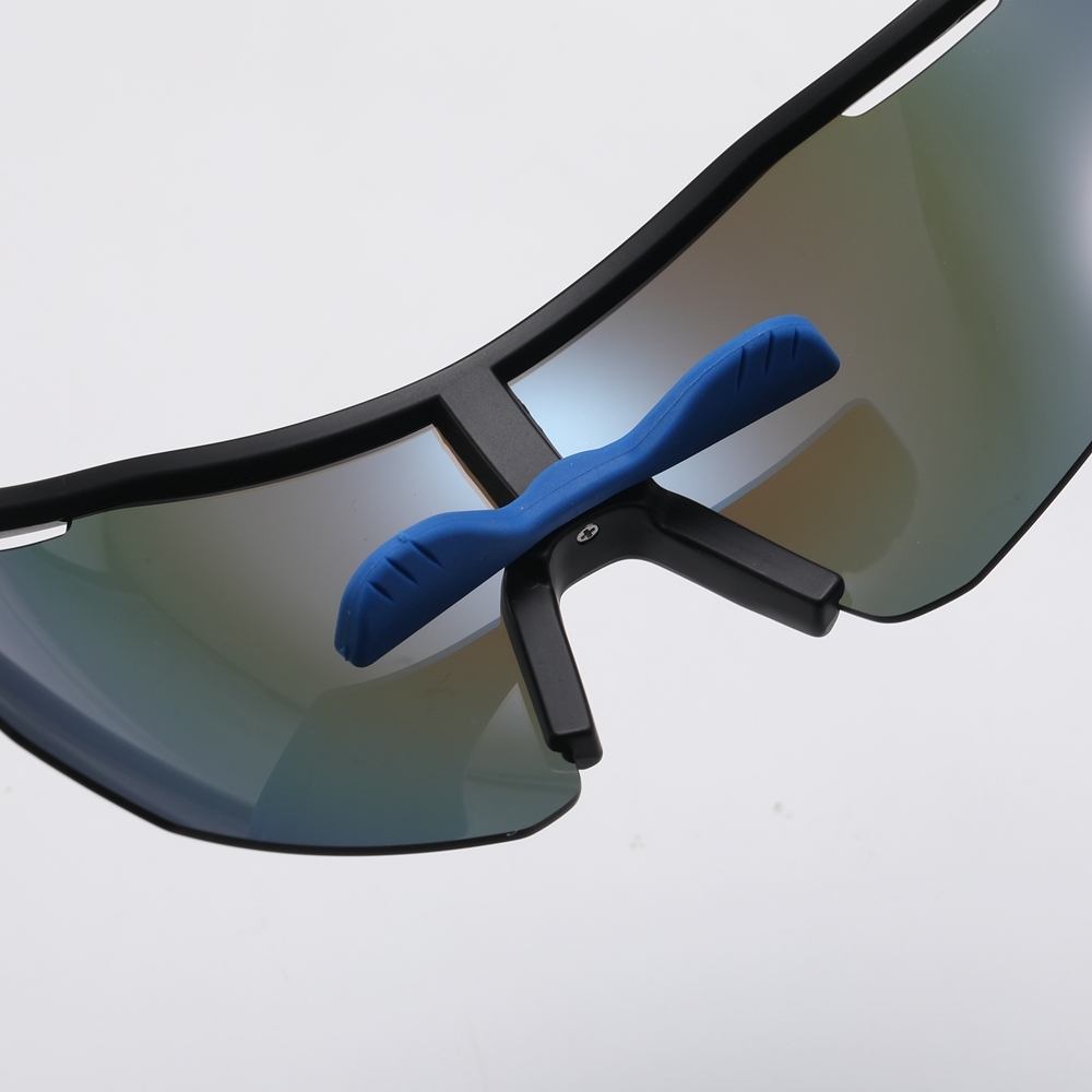 Women's Plastic Half Frame Wrap Sports Sunglasses for Men's Athletic Eyewear Wholesale Online Vented Mono Lens Large Shield Polarized Glasses