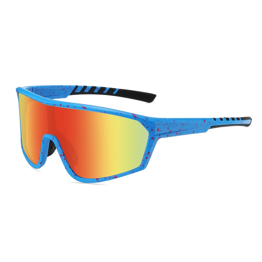 Custom Men's One Piece Wrap Around Sports Sunglasses for Bike Riding Eyewear Factory China Ladies Full Coverage Cycling Glasses Wholesale Online