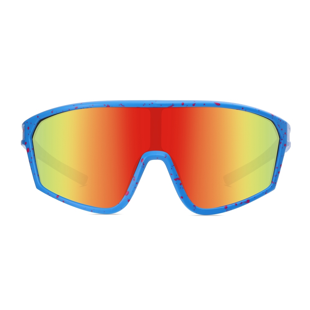 Custom Men's One Piece Wrap Around Sports Sunglasses for Bike Riding Eyewear Factory China Ladies Full Coverage Cycling Glasses Wholesale Online