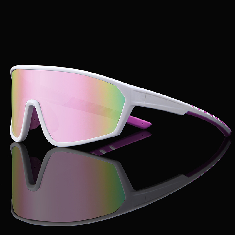 Custom Men's One Piece Wrap Around Sports Sunglasses for Bike Riding Eyewear Factory China Ladies Full Coverage Cycling Glasses Wholesale Online