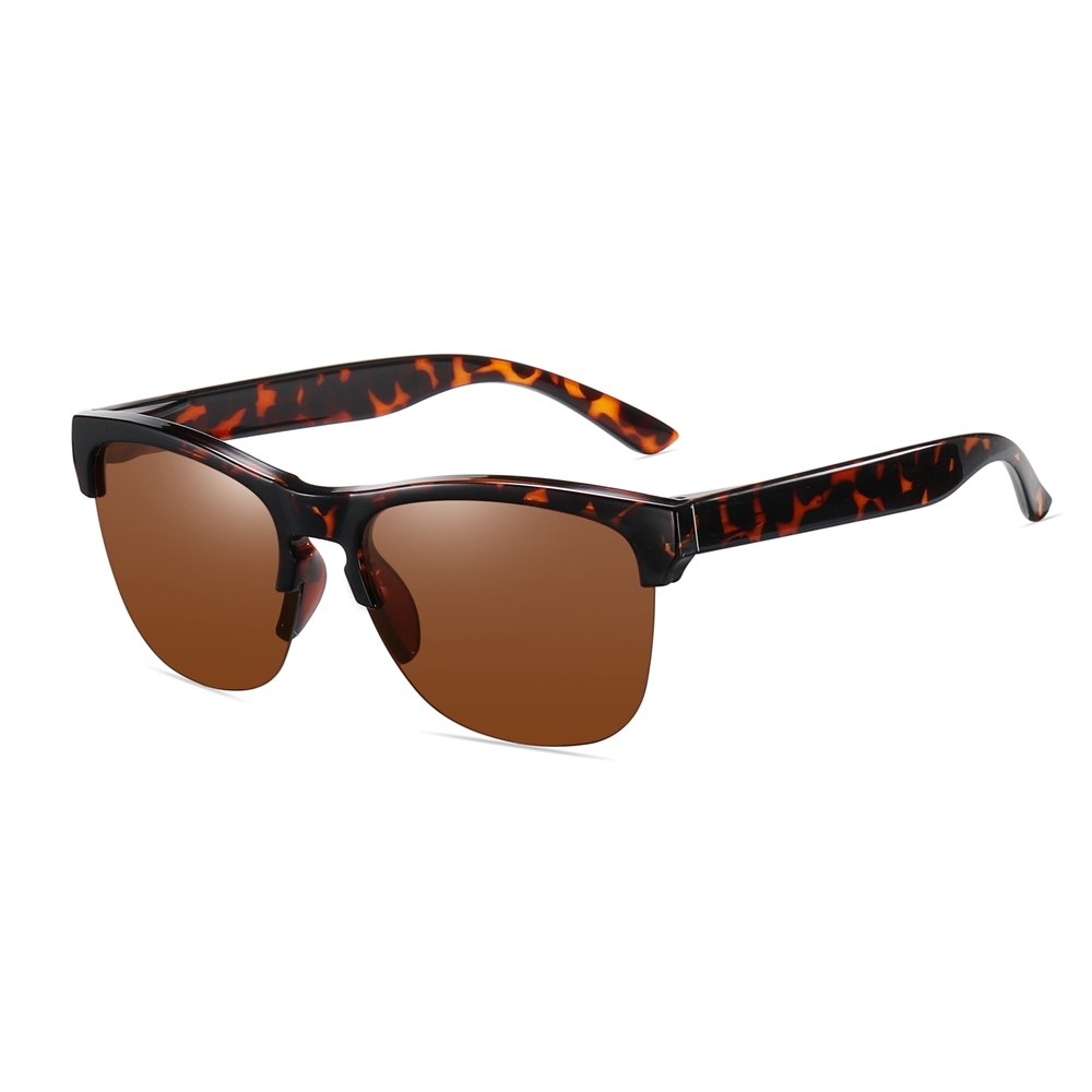 Cheap Custom Promo Sunglasses with Logo, Iconic Style Modern Design Plastic Semi-Rimless Polarized Shades for Wedding Favors Wholesale Online