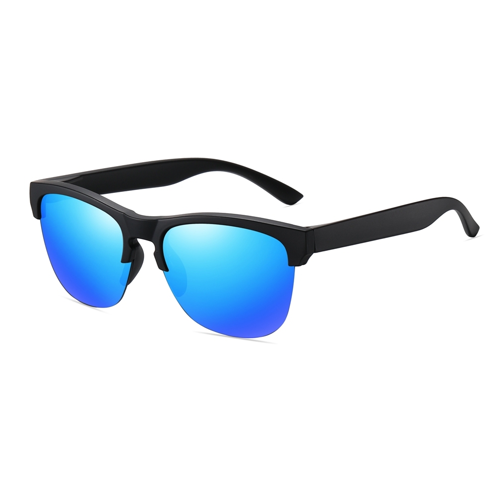 Cheap Custom Promo Sunglasses with Logo, Iconic Style Modern Design Plastic Semi-Rimless Polarized Shades for Wedding Favors Wholesale Online