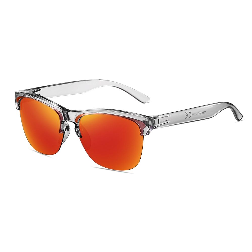 Cheap Custom Promo Sunglasses with Logo Iconic Style Modern Design Plastic Semi-Rimless Polarized Shades for Wedding Favors Wholesale Online