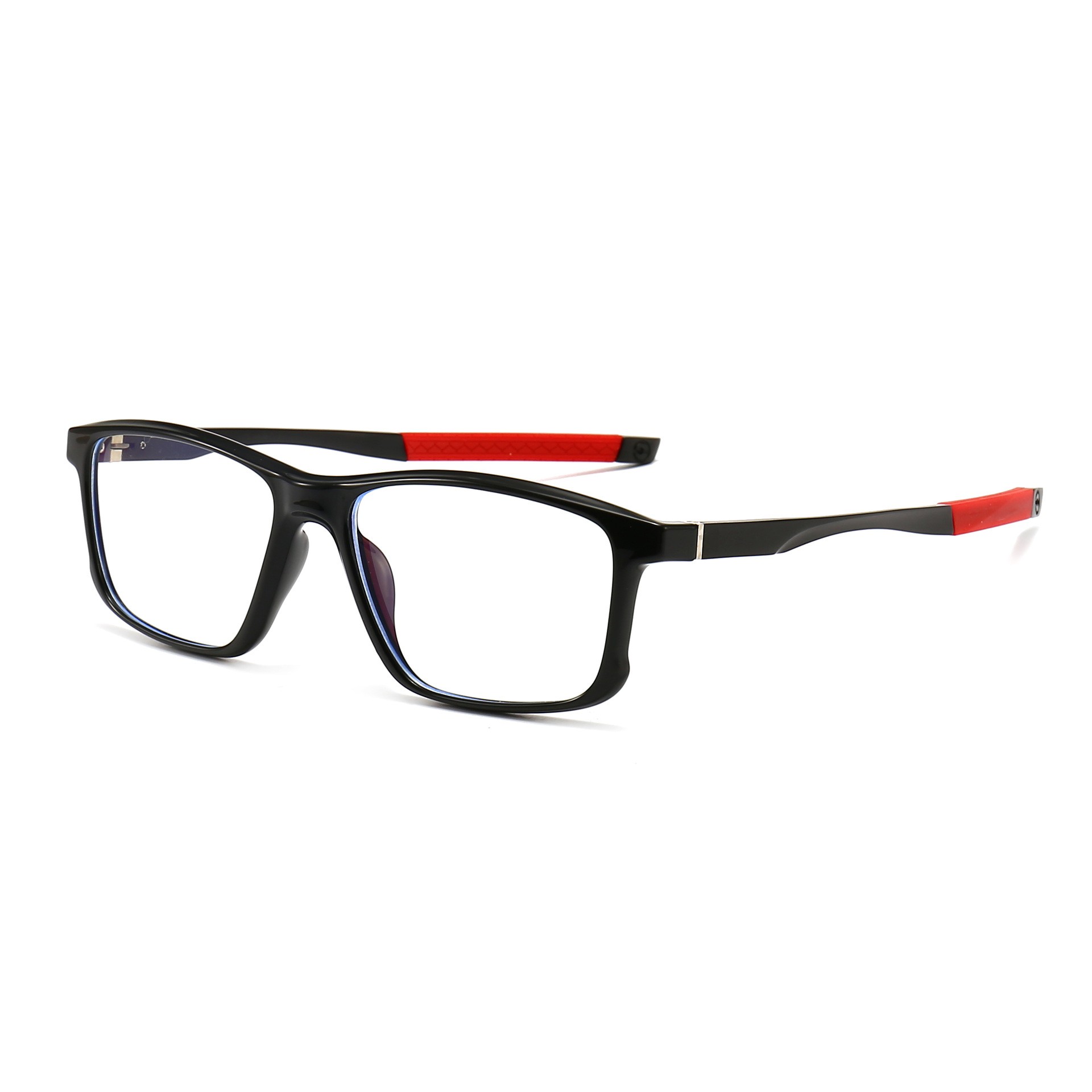 Custom Made Men's TR90 Sports Eyeglasses with Aluminum Straight Temples Square Optical Frames for Prescription Glasses Wholesale Online