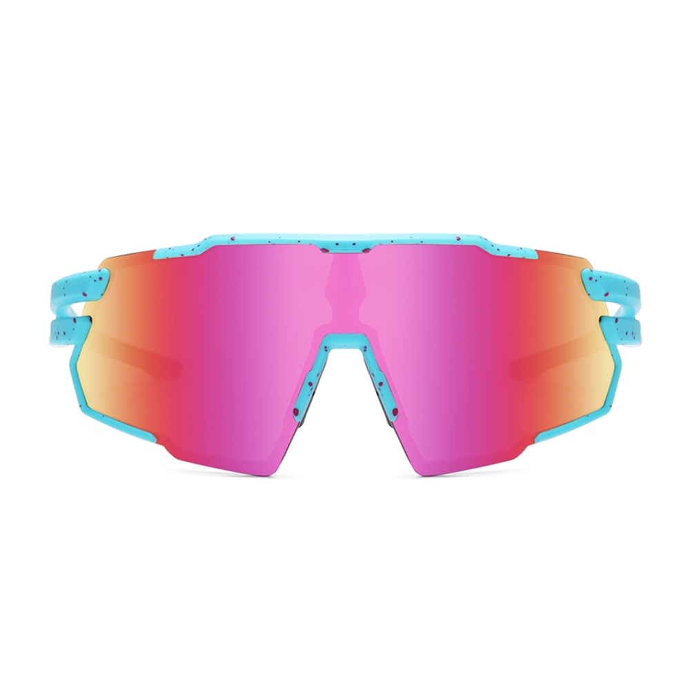 Unisex Stylish Polarized Bicycle Sunglasses with Rx Insert for Prescription Sports Eyewear Wholesale One Piece Cycling Glasses Bike Riding Shades