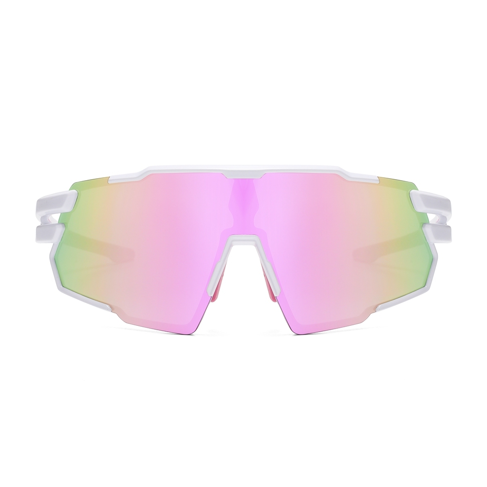 Unisex Stylish Polarized Bicycle Sunglasses with Rx Insert for Prescription Sports Eyewear Wholesale One Piece Cycling Glasses Bike Riding Shades