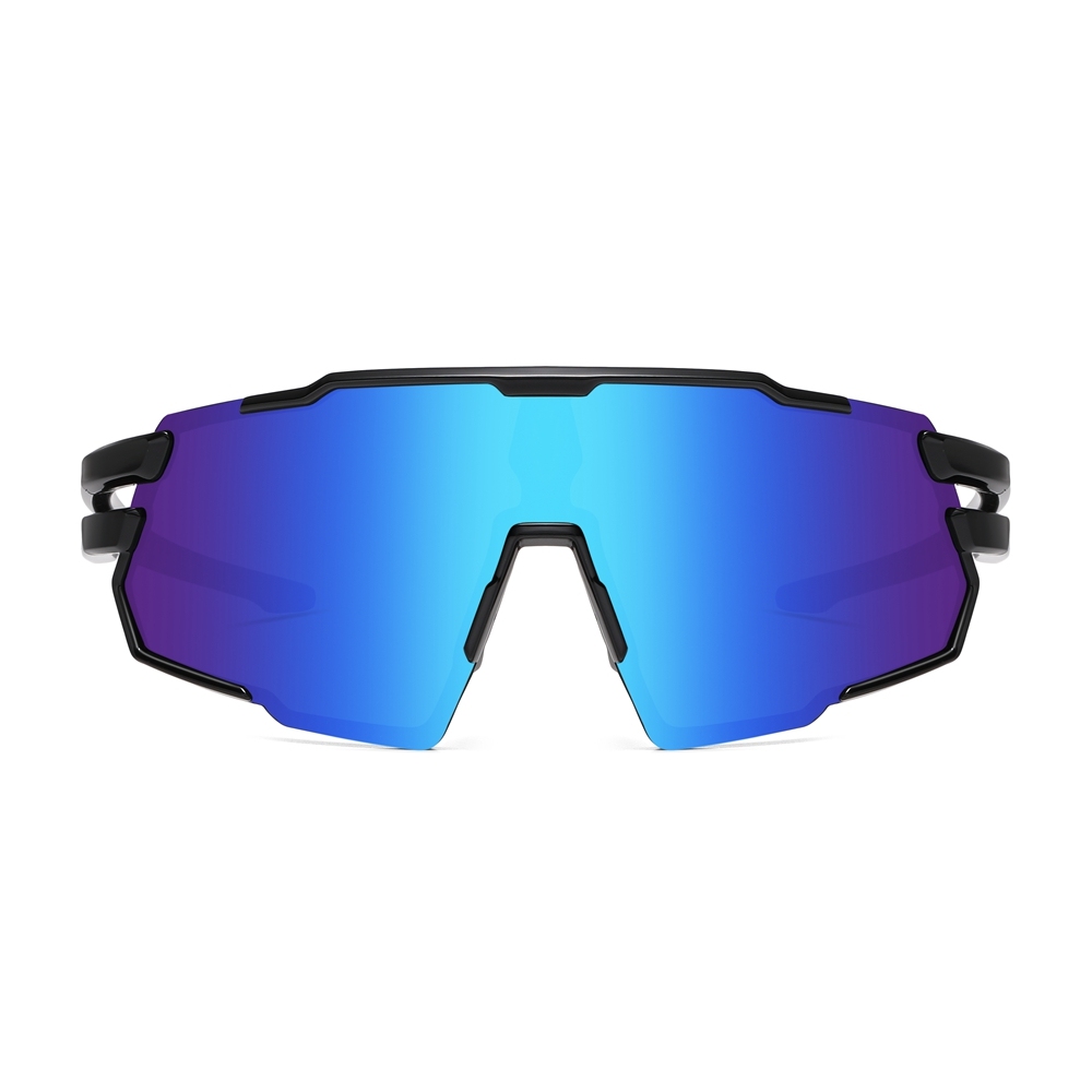 Unisex Stylish Polarized Bicycle Sunglasses with Rx Insert for Prescription Sports Eyewear Wholesale One Piece Cycling Glasses Bike Riding Shades