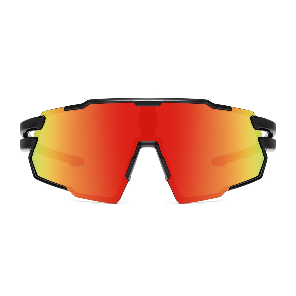 Unisex Stylish Polarized Bicycle Sunglasses with Rx Insert for Prescription Sports Eyewear Wholesale One Piece Cycling Glasses Bike Riding Shades